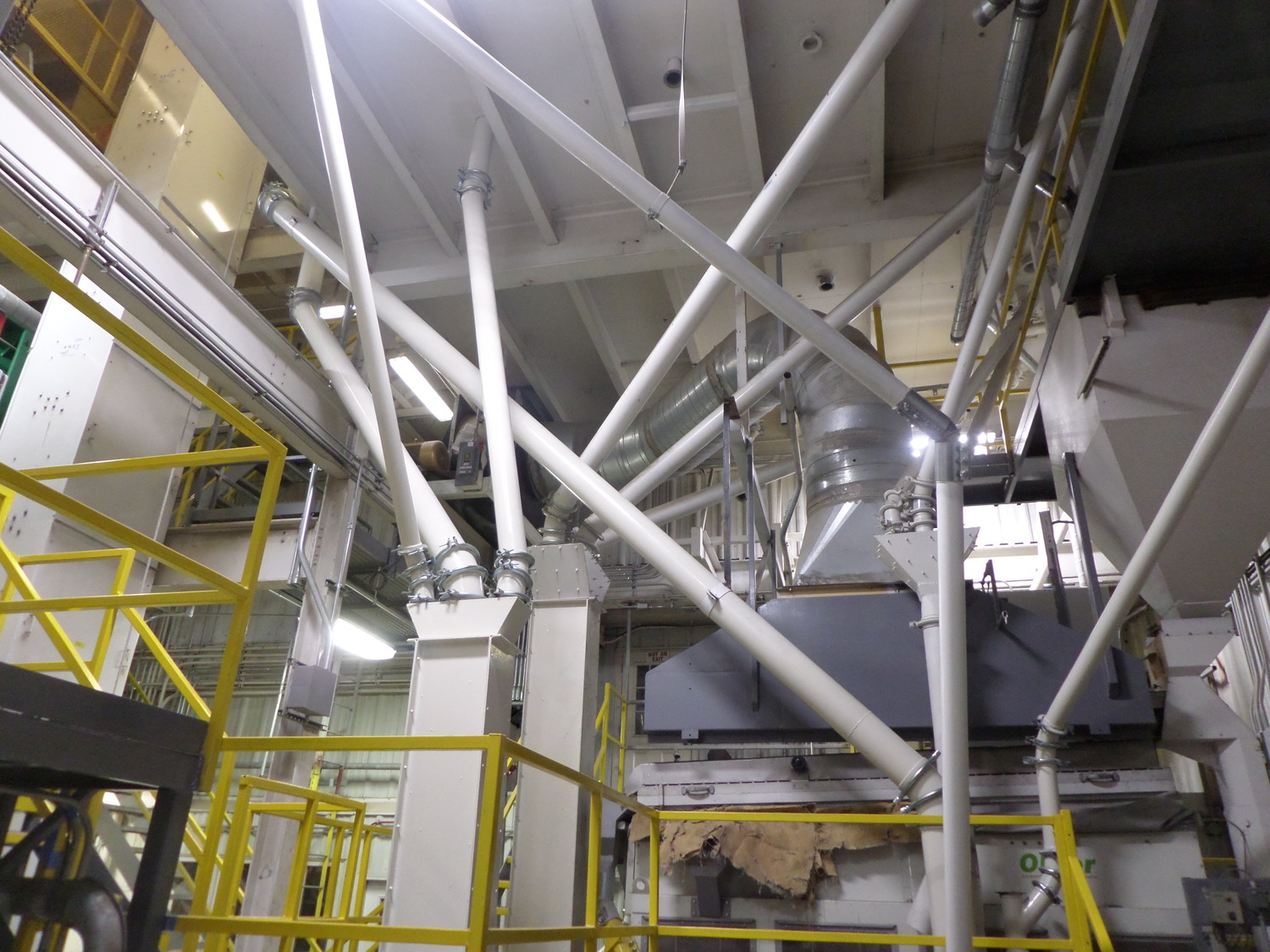 Spouts, chutes, and transitions Gravity flow design is critical for