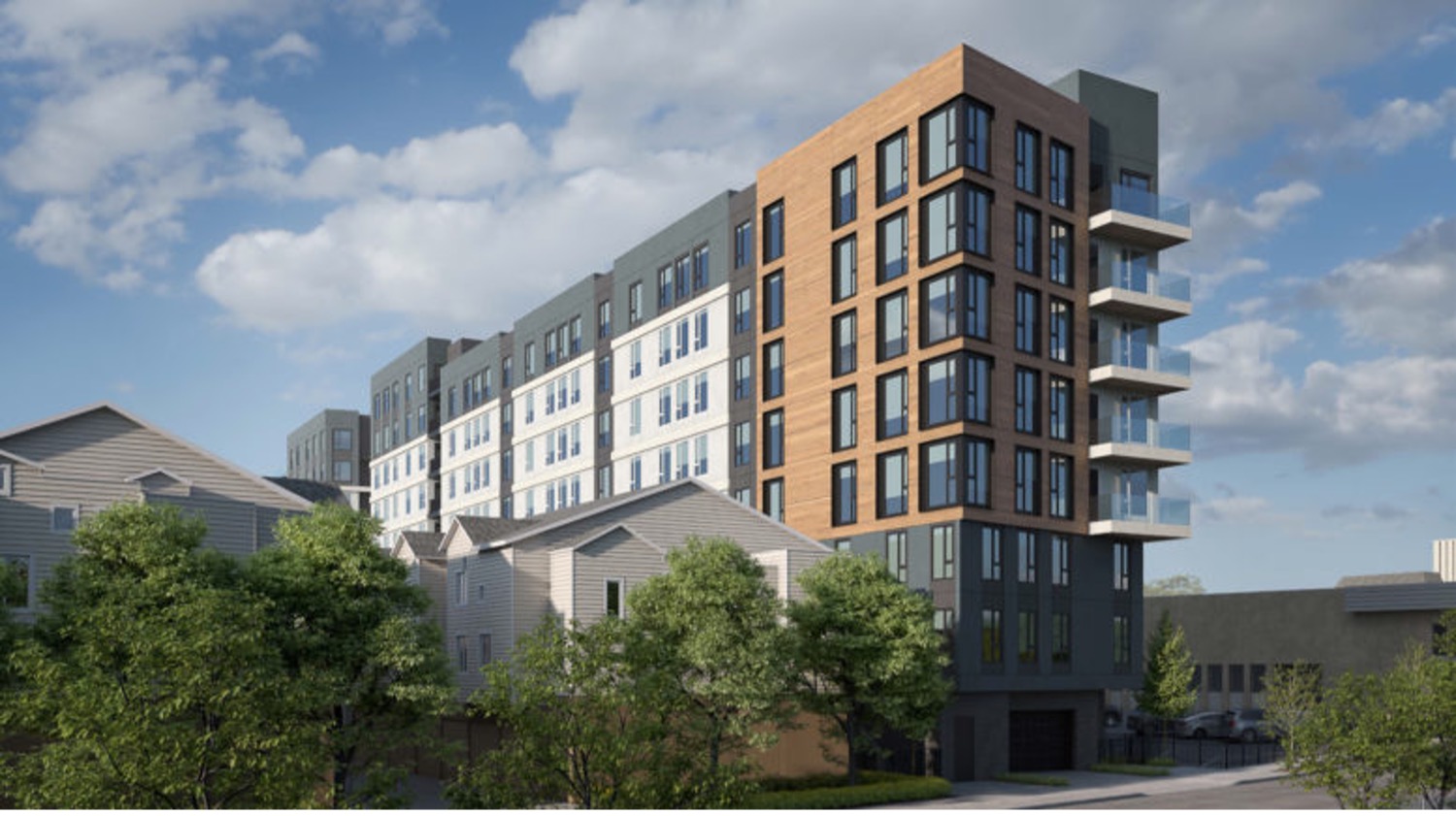 Concrete work underway at El Camino Real apartment complex in